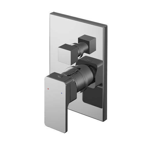 Nuie Windon Concealed Manual Shower Valve (2 Outlets, Chrome).