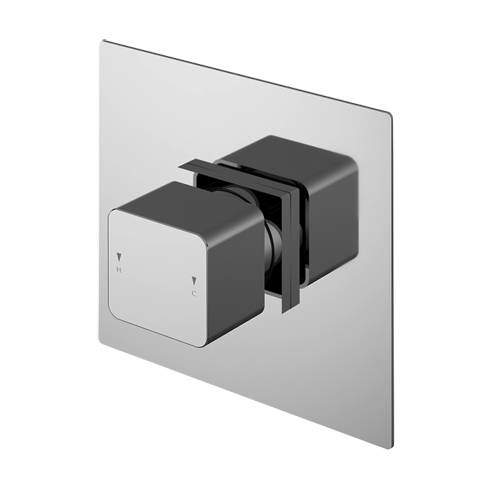 Nuie Windon Concealed Thermostatic Temperature Control Valve (Chrome).