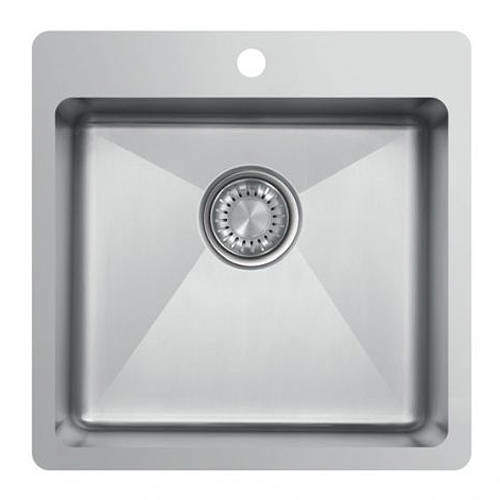 UKINOX Micro Flush Mount Kitchen Sink (500/500mm, S Steel).