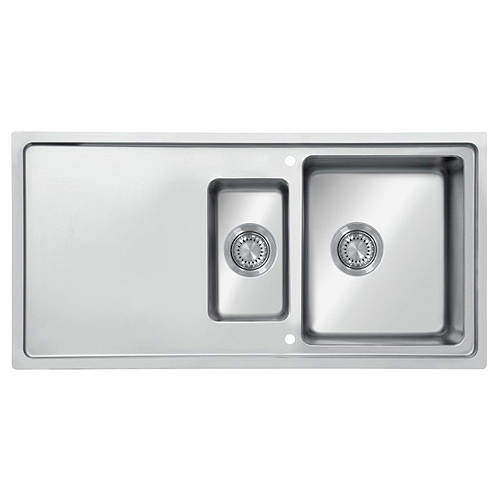 UKINOX Micro Inset Slim Top Kitchen Sink (1000/500mm, S Steel, RH).