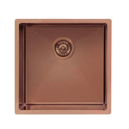 UKINOX ColorX Inset Slim Top Kitchen Sink (440/440mm, Rose Gold).