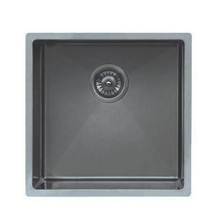 UKINOX ColorX Inset Slim Top Kitchen Sink (440/440mm, Titanium).