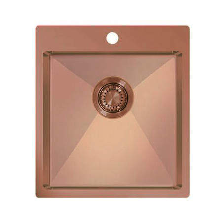 UKINOX ColorX Flush Mount Kitchen Sink (450/505mm, Rose Gold).