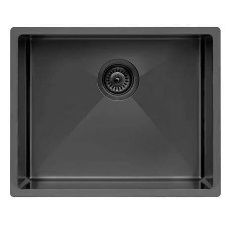 UKINOX ColorX Inset Slim Top Kitchen Sink (550/450mm, Black).