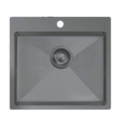 UKINOX ColorX Flush Mount Kitchen Sink (550/505mm, Titanium).