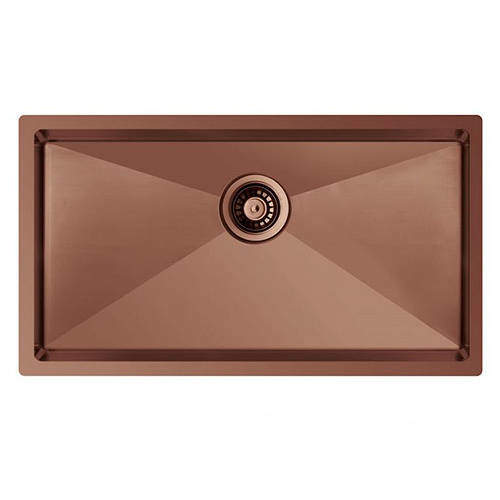 UKINOX ColorX Flush Mount Kitchen Sink (785/440mm, Rose Gold).