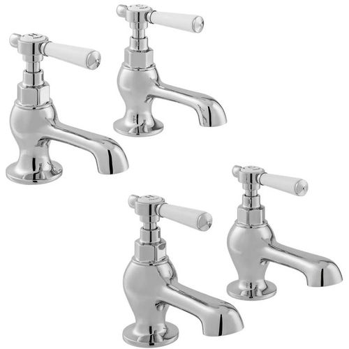 Vado Axbridge Basin & Bath Tap Pack With Lever Handles (Chrome).