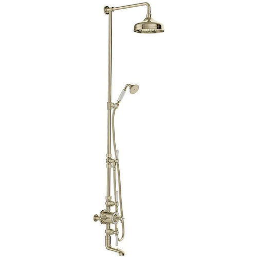 Vado Axbridge Thermostatic Shower Column With 3 Outlets (Bright Nickel).