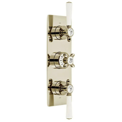 Vado Axbridge Thermostatic Shower Valve With 3 Outlets (Bright Nickel).