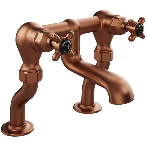 Vado Axbridge Bath Filler Tap With Crosshead Handles (Brushed Bronze).