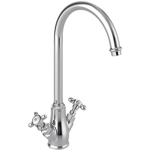 Vado Axbridge Kitchen Mixer Tap With Crosshead Handles (Chrome).