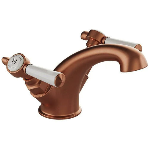 Vado Axbridge Mono Basin Mixer Tap With Lever Handles (Brushed Bronze).