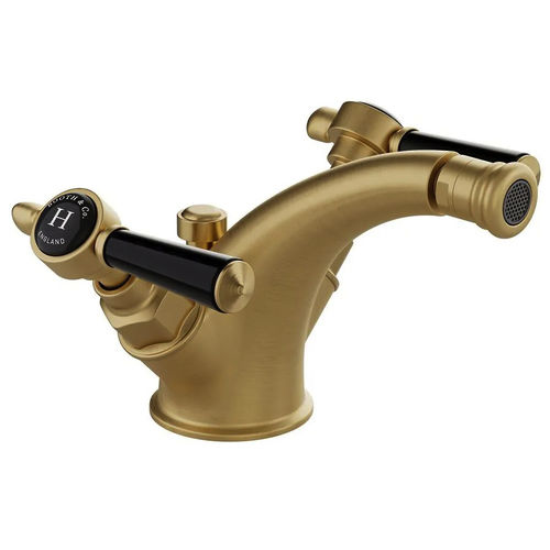 Vado Axbridge Mono Bidet Mixer Tap With Pop Up Waste & Lever Handles (Brushed Brass).