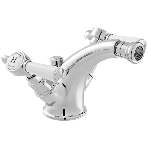 Vado Axbridge Mono Bidet Mixer Tap With Pop Up Waste & Lever Handles (Chrome).