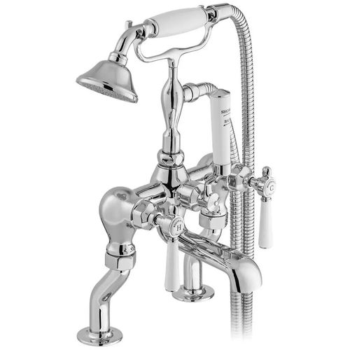 Vado Axbridge Bath Shower Mixer Tap With Lever Handles (Chrome).