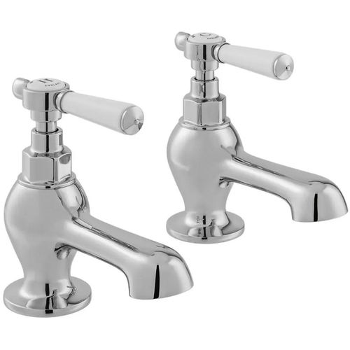 Vado Axbridge Bath Taps With Lever Handles (Chrome, Pair).