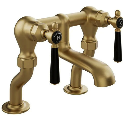 Vado Axbridge Bath Filler Tap With Lever Handles (Brushed Brass).