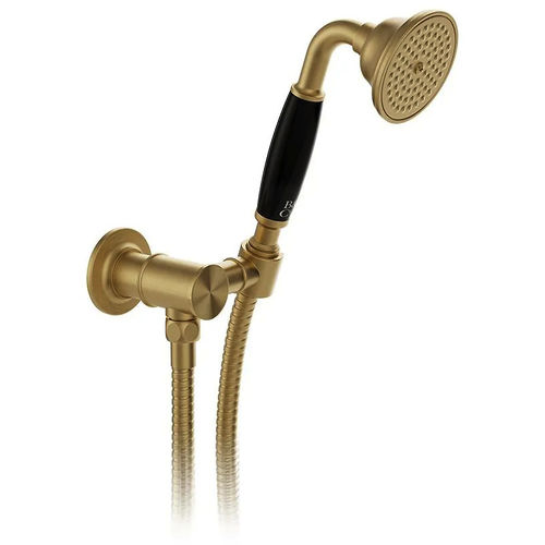 Vado Axbridge Mini Shower Kit With Wall Outlet (Brushed Brass).
