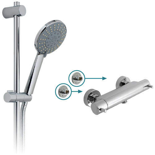 Vado Shower Packs Celsius 1/2" Thermostatic Shower Pack & Brackets.