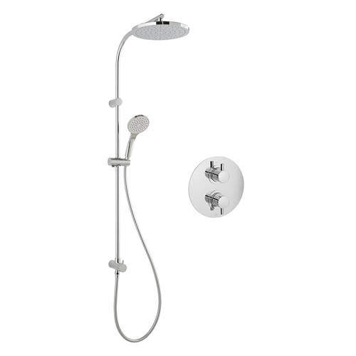 Vado Shower Packs Thermostatic Shower Set With Rigid Riser Kit.