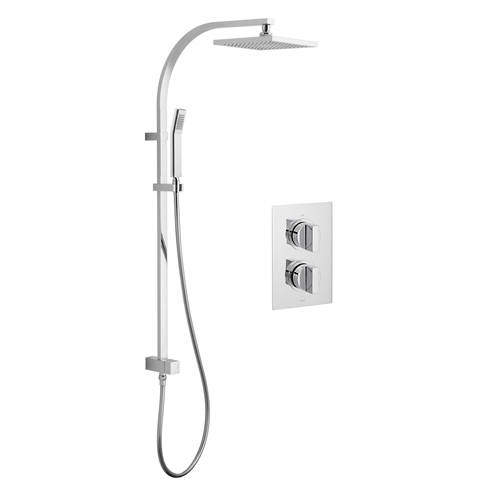 Vado Shower Packs Thermostatic Shower Set With Rigid Riser Kit.