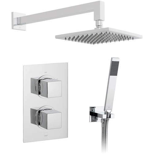 Vado Shower Packs Thermostatic Shower Set With 2 Outlets (Chrome).