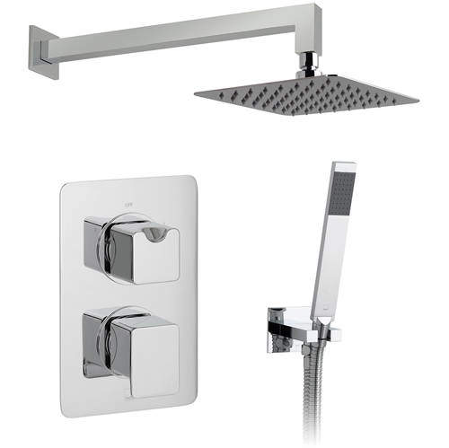 Vado Shower Packs Thermostatic Shower Set With 2 Outlets (Chrome).