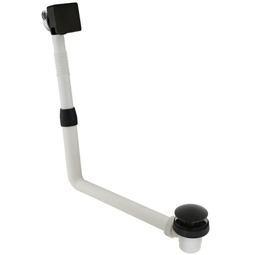 Vado Omika Noir Bath Filler Waste (Polished Black).