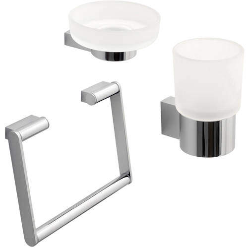 Vado Infinity Bathroom Accessories Pack A7 (Chrome).