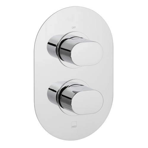 Vado Life Thermostatic Shower Valve With 1 Outlet (3/4", Chrome).
