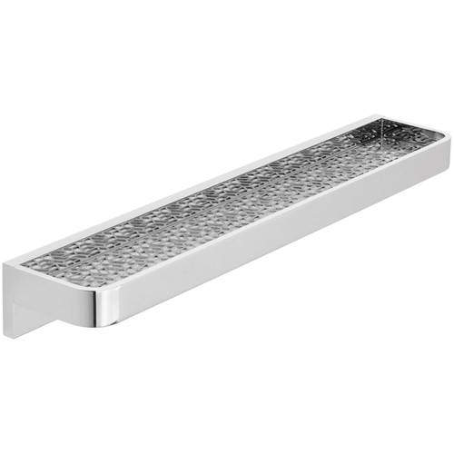 Vado Omika Shelf With Geometric Insert 500mm  (Chrome).