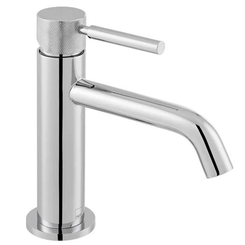 Vado Origins Slimline Mono Basin Mixer Tap With Knurled Accents (Chrome).