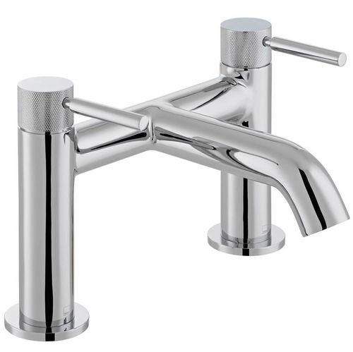 Vado Origins Bath Filler Tap With Knurled Accents (Chrome).