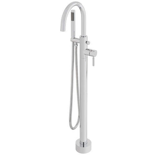 Vado Origins Floor Standing Bath Shower Mixer Tap With Shower Kit (Chrome).