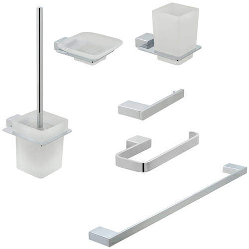 Vado Phase Bathroom Accessories Pack A08 (Chrome).
