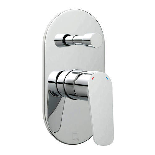 Vado Photon Manual Shower Valve With Diverter & 2 Outlets (Chrome).