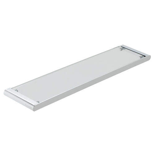 Vado Photon Clear Glass Shelf 573mm (Chrome).