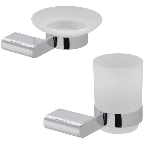 Vado Photon Bathroom Accessories Pack A04 (Chrome).