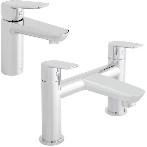 Vado Photon Basin & Bath Filler Tap Pack (Chrome).