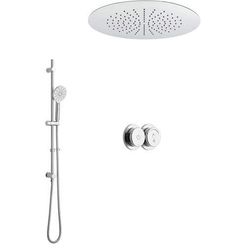 Vado Sensori SmartDial Thermostatic Shower & Round Head & Slide Rail Kit.