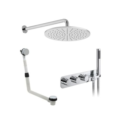 Vado Tablet Altitude Thermostatic Shower Set With 3 Outlets (Chrome).