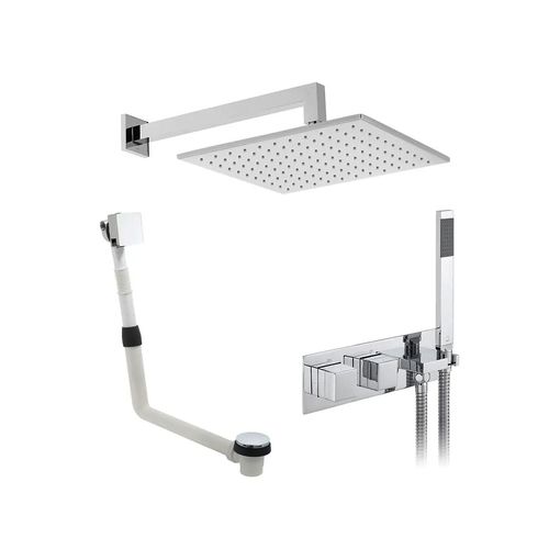 Vado Notion Thermostatic Shower Set With 3 Outlets (Chrome).