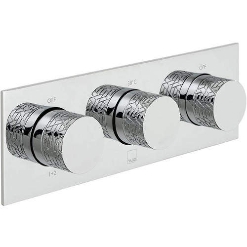 Vado Omika Thermostatic Shower Valve With 2 Outlets (Chrome).