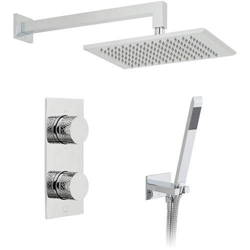 Vado Shower Packs Thermostatic Shower Set With 2 Outlets (Chrome).