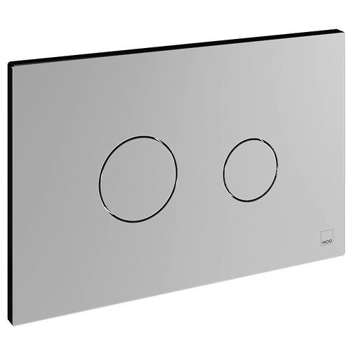 Vado Flush Plates Flush Plate With Round Buttons (Chrome).