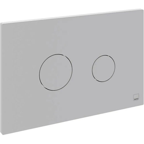 Vado Flush Plates Flush Plate With Round Buttons (Matt White).