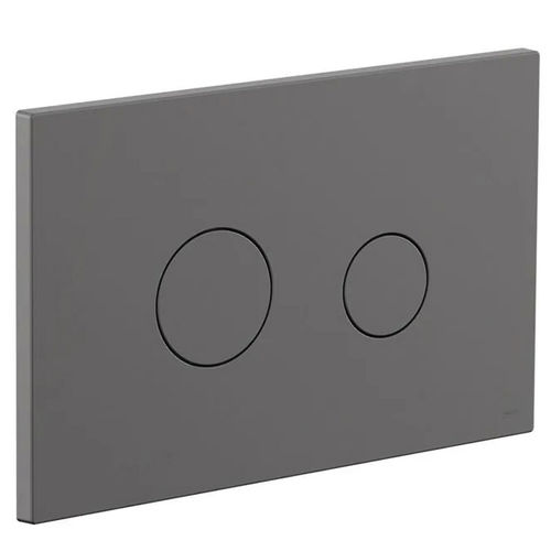 Vado Flush Plate With Round Buttons (Pewter).