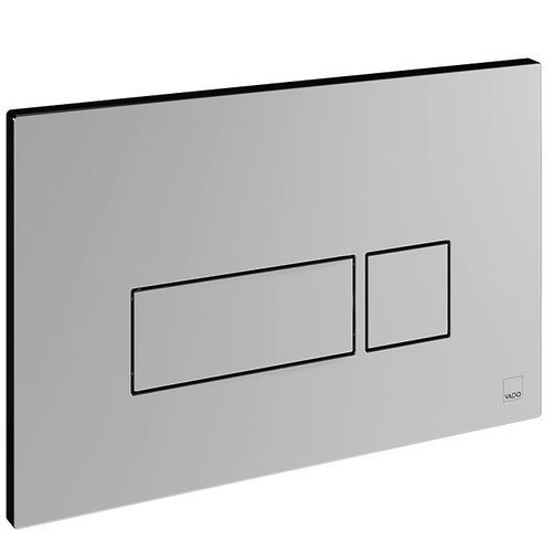 Vado Flush Plate With Square Buttons (Chrome).