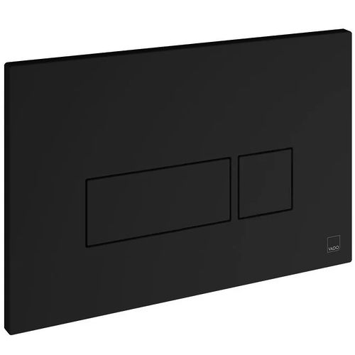 Vado Flush Plate With Square Buttons (Matt Black).