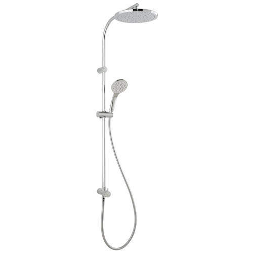 Vado Rigid Risers Shower Kit With Outlet, Round Head, Handset, Hose & Diverter.